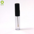 leere Kunststoff klar Lippenbalsam Rohr Lipgloss Container mit schwarzem Deckel